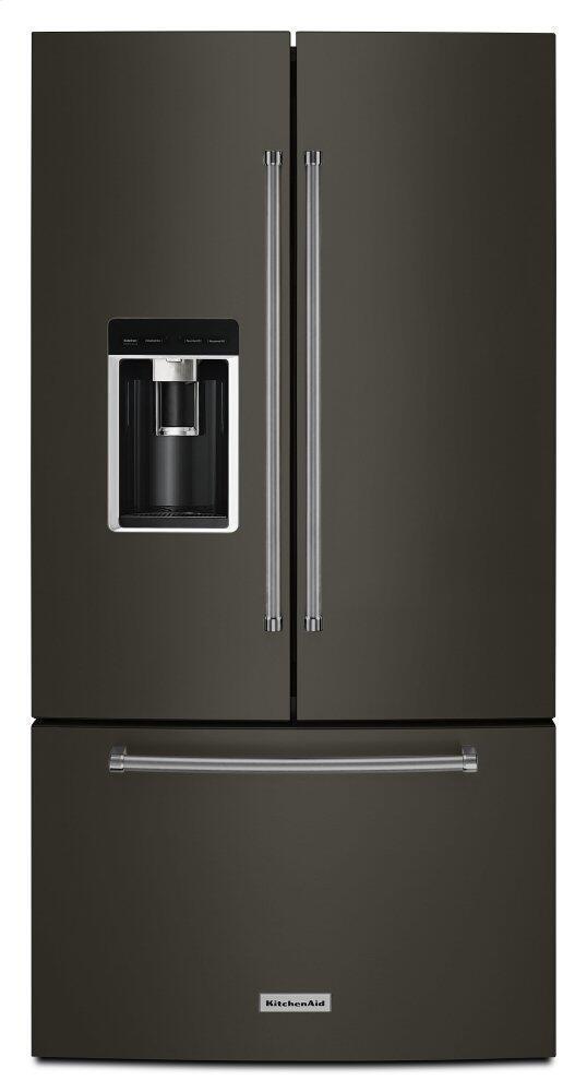 Kitchen Aid Black Stainless Steel Refrigerator - KRFC704FBS